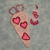 Beaded Hearts Scissorcase