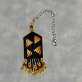 Beaded Candy Corn Scissor Fob