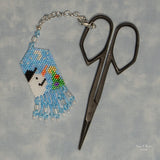 Winter Scene Scissor Fob