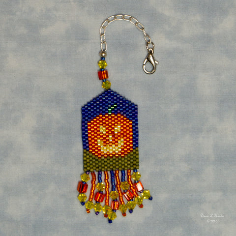 Beaded Ghostly Scissor Fob