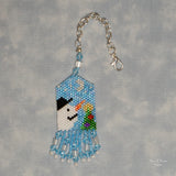 Beaded Winter Scene Scissor Fob Kit