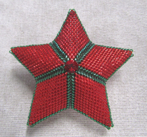 Beaded Stuffed Star Pattern